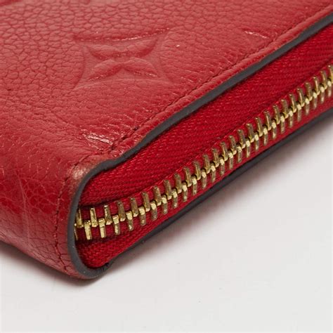 louis vuitton scarlet empteibte|Louis Vuitton embossed wallet.